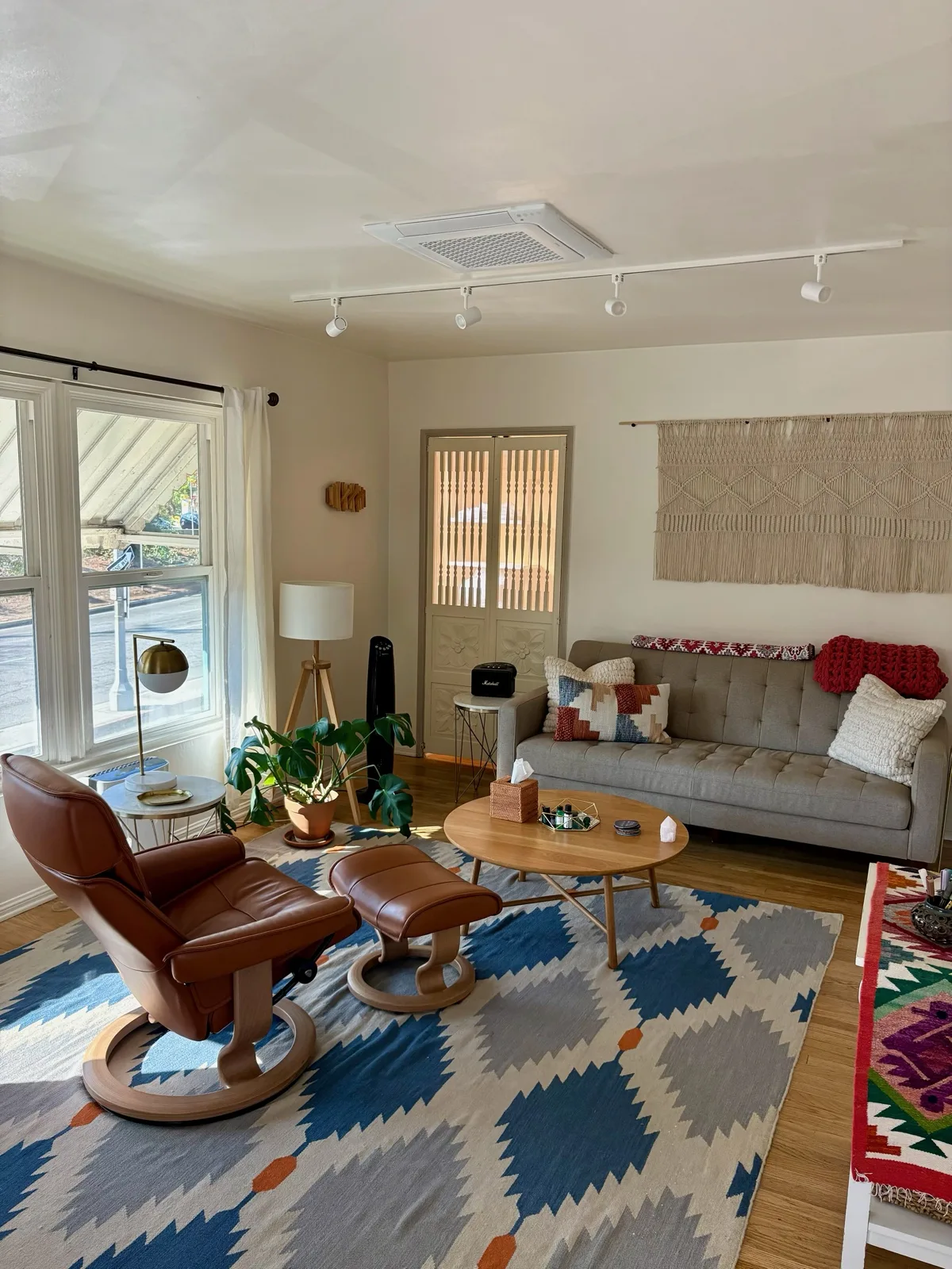 The main therapy office — warm, light-filled space for clinical sessions